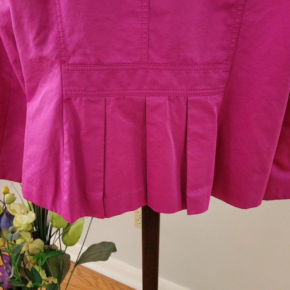 Banana Republic Fuchsia Pink Short Cotton Peacoat US S - Picture 8 of 12